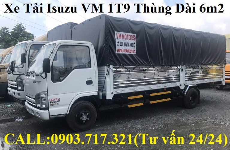 Xe tải VM 1T9 thùng mui bạt dài 6m2