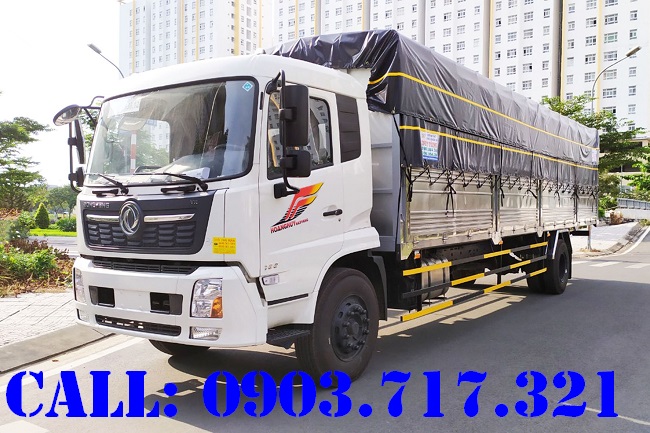 Xe tải DongFeng 9T thùng dài 9m5 mở 9 bửng giá hỗ trợ tốt