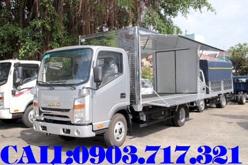 Xe Tải JAC 3T5 Thùng Kín Cánh Dơi